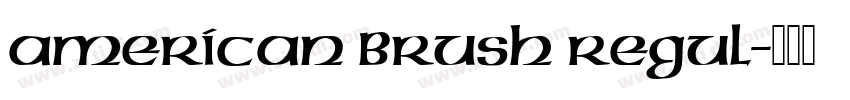 American Brush Regul字体转换